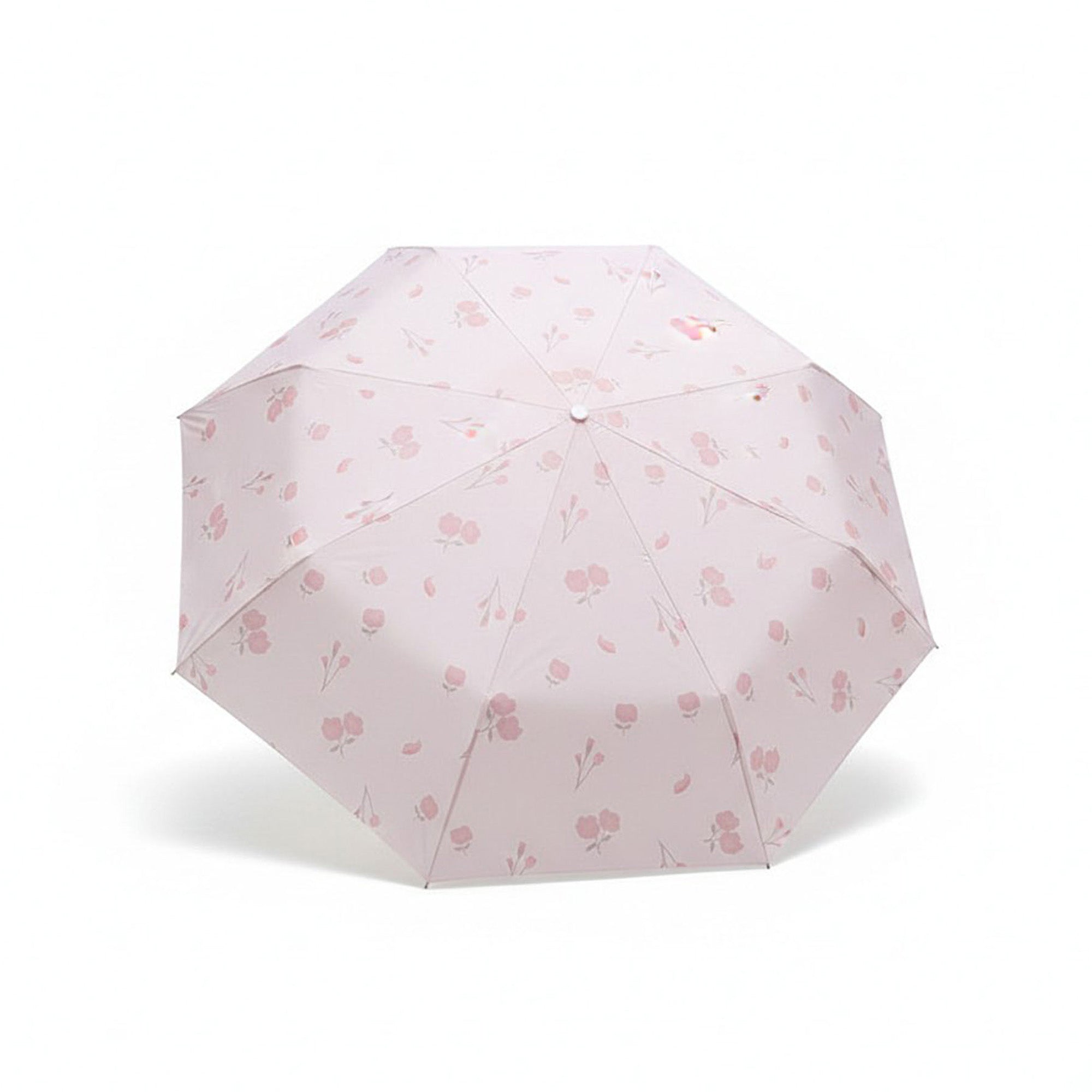 Anna-Kaci Petite Floral Print Compact Folding Umbrella with Automatic Open and Wind Resistant Frame