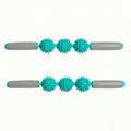 Anna-Kaci 2-PC Handheld Massage Roller with Textured Therapy Balls for Deep Tissue Relief