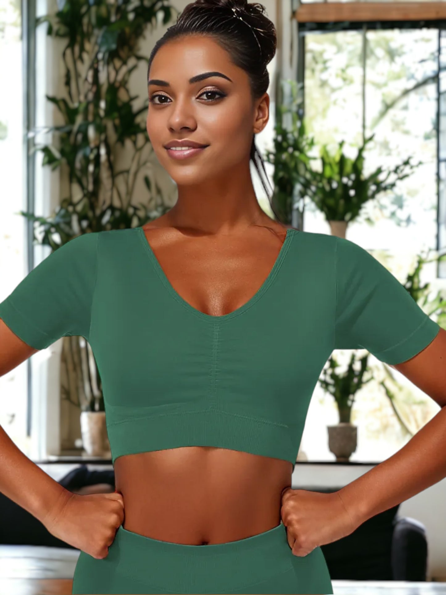 Ropa de yoga tejida sin costuras
