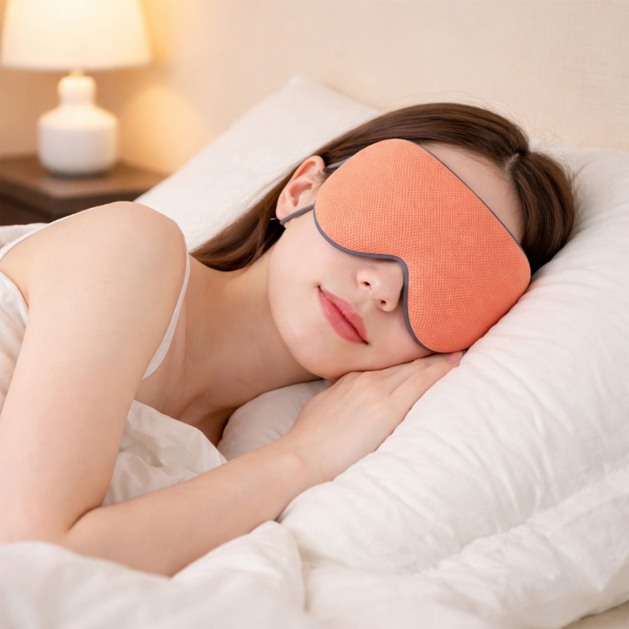 Anna-Kaci Dual-Sided Cooling and Warm Sleep Eye Mask with Adjustable Strap and Light Blocking Design