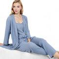 Anna-Kaci Women's Three-Piece Loungewear Set with Long Cardigan, Tank, and Drawstring Pants