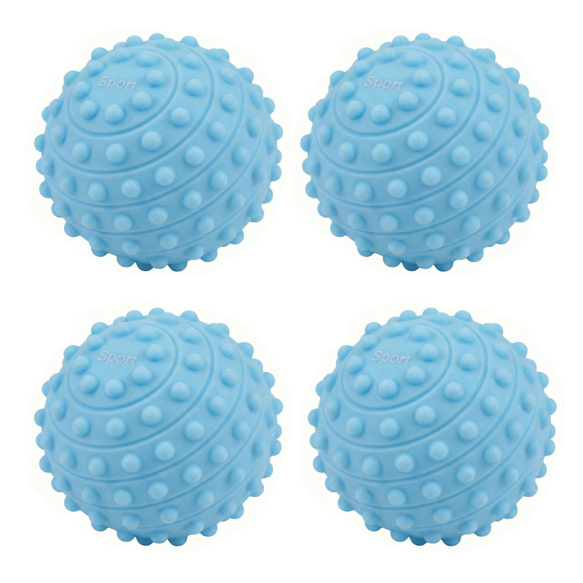 Anna-Kaci 4-PC Textured Massage Ball for Muscle Recovery and Deep Tissue Relief