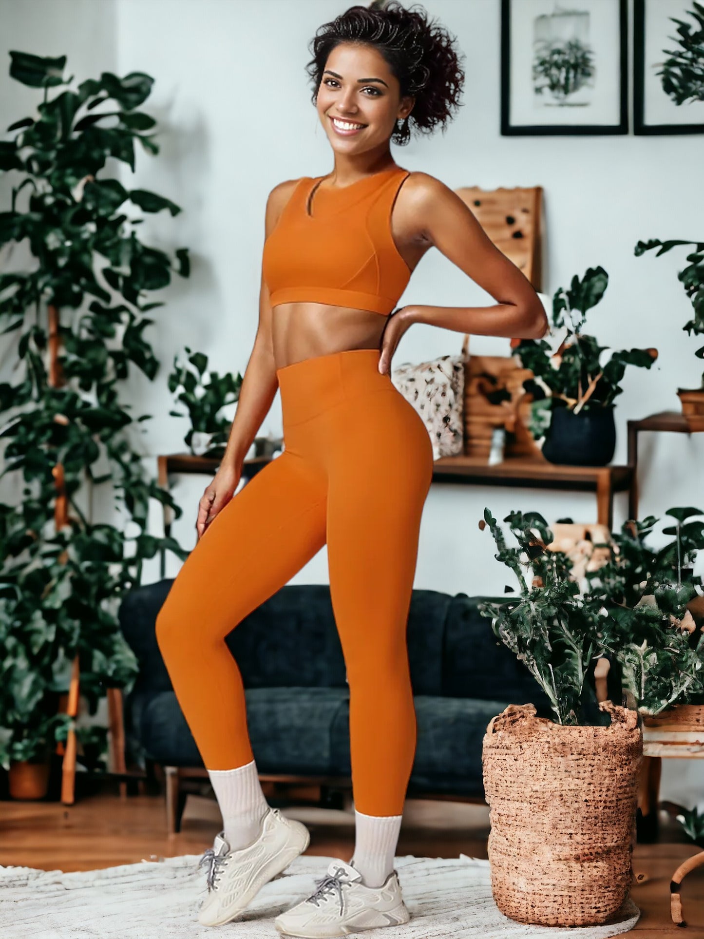 Traje de fitness ajustado y de secado rápido para adelgazar la espalda