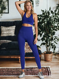 Ropa de yoga y fitness sin costuras que levanta los glúteos