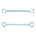 Anna-Kaci 2-PC Resistance Stretch Band with Ergonomic Handles for Upper Body Strength Training