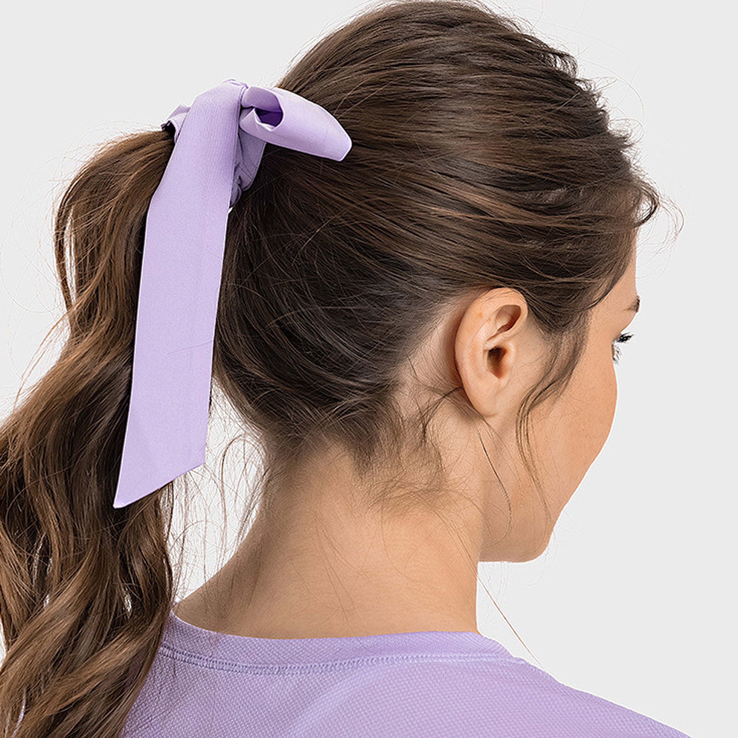 Anna-Kaci Elastic Hair Ties with Long Bows, Hair Scrunchies with Knotted Bow Ribbon for Women Girls