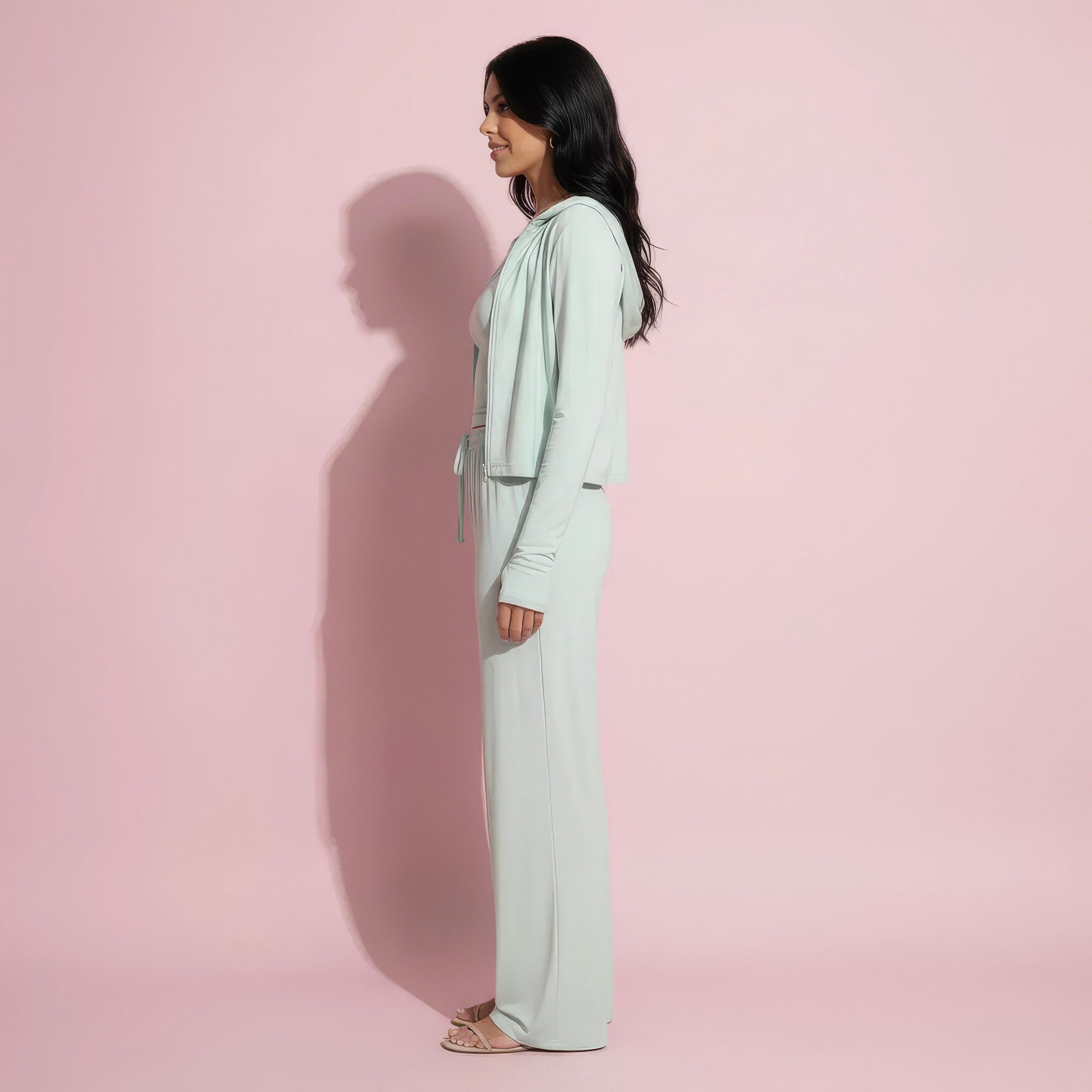 Anna-Kaci Active Women's 3-Piece Activewear Set with Sleeveless Tank Cropped Jacket and Drawstring Athletic Pants