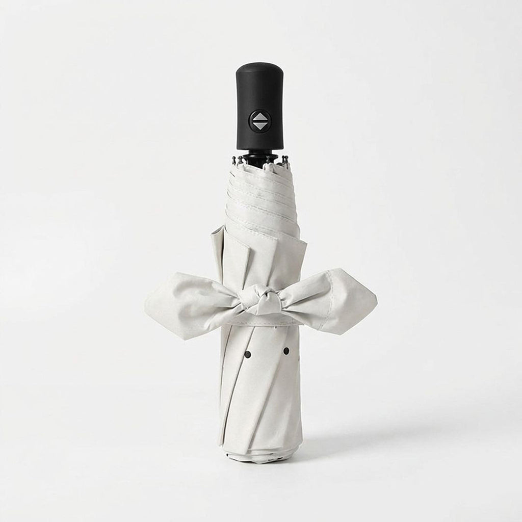 Anna-Kaci Compact Folding Umbrella with Bow Print Canopy Automatic Open Wind Resistant Frame and Strap