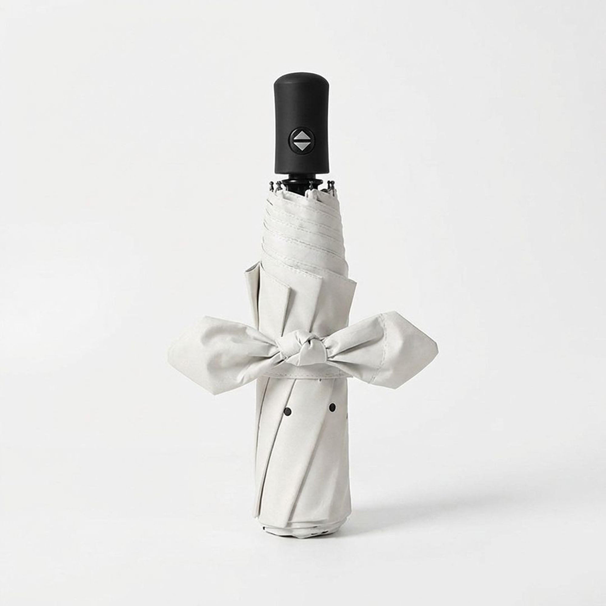 Anna-Kaci Compact Folding Umbrella with Bow Print Canopy Automatic Open Wind Resistant Frame and Strap