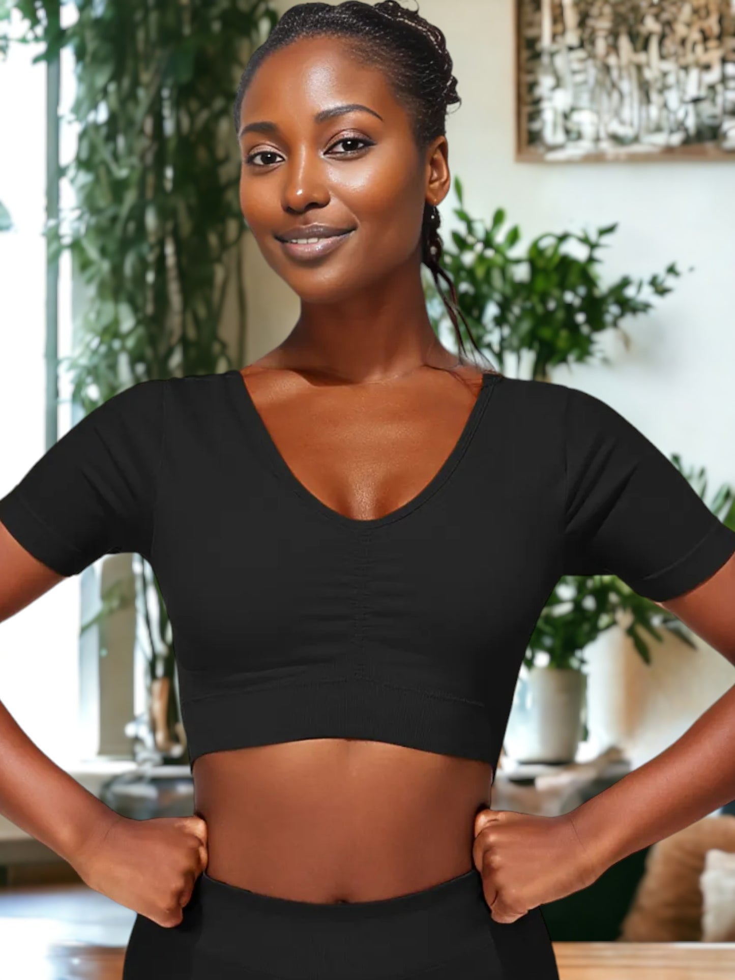 Ropa de yoga tejida sin costuras