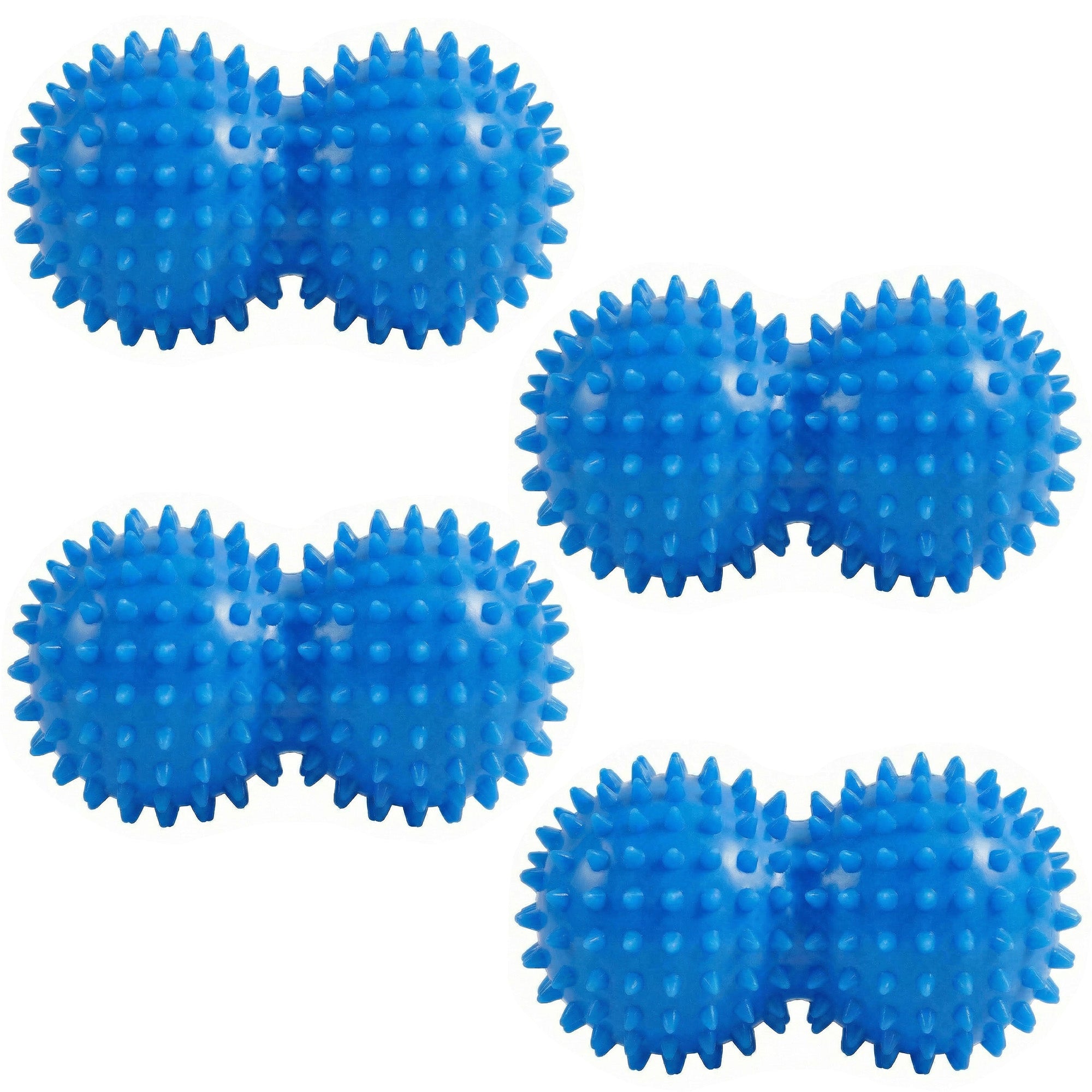Anna-Kaci 4-PC Textured Peanut Massage Ball for Deep Tissue Spine and Muscle Relief