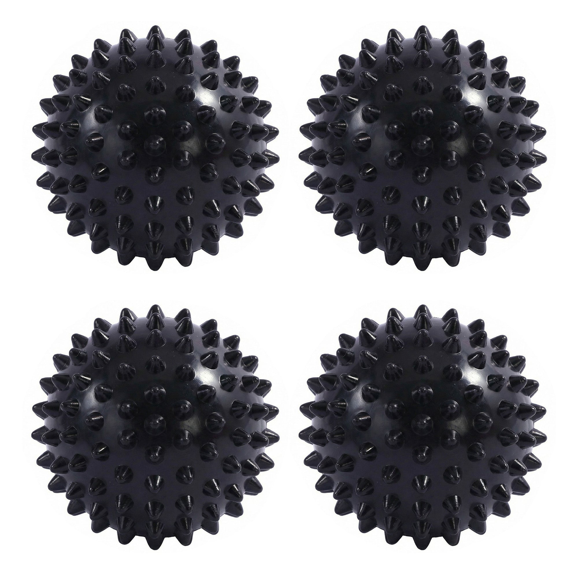 Anna-Kaci 4-PC Spiky Massage Ball for Muscle Relief and Trigger Point Therapy