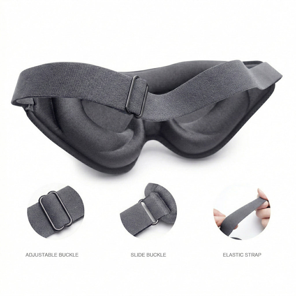 Anna-Kaci 3D Contoured Sleep Eye Mask with Memory Foam Padding Adjustable Strap and Full Light Blocking