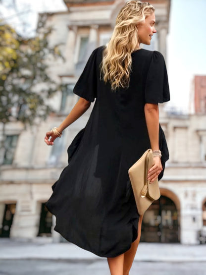 Ruffle Detail Hi-Low Top