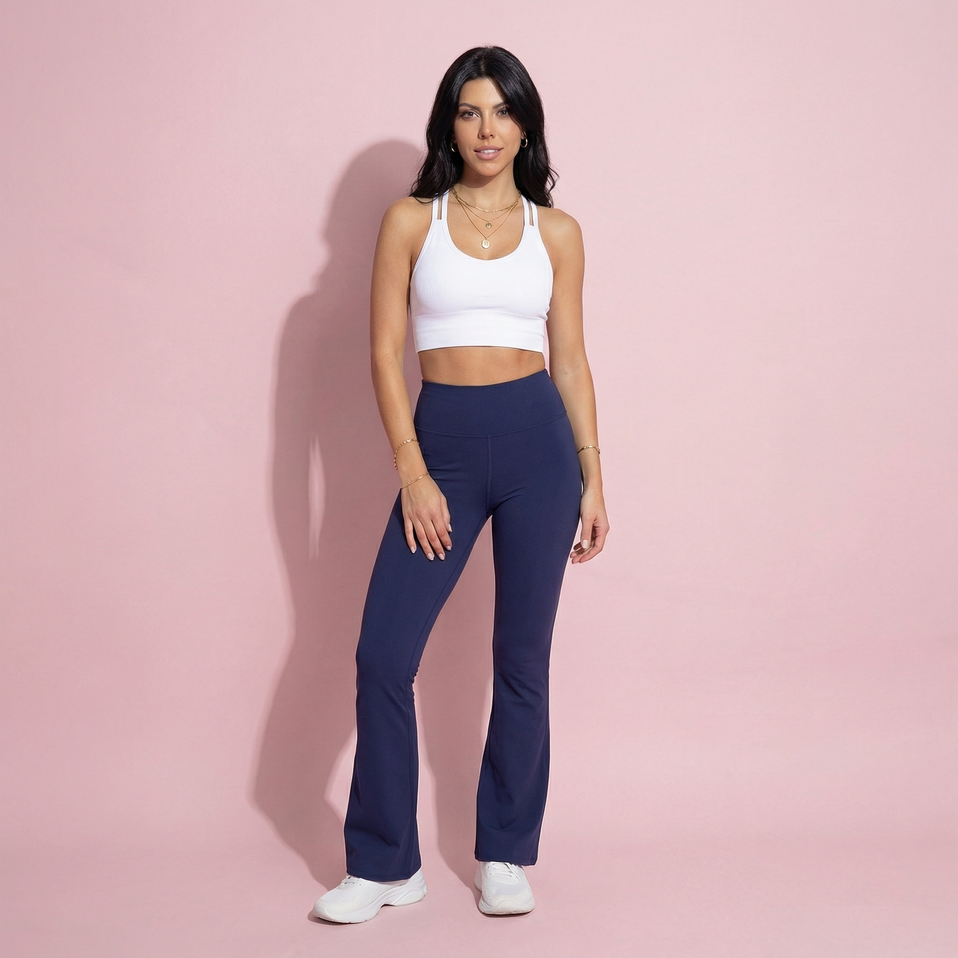 Anna-Kaci Active Women's High Waist Flare Leg Yoga Pants with Stretch Fit and Contoured Waistband