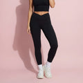 Anna-Kaci Active Women's High Waist Sculpting Leggings with Twist Front Waistband and Smooth Stretch Fabric