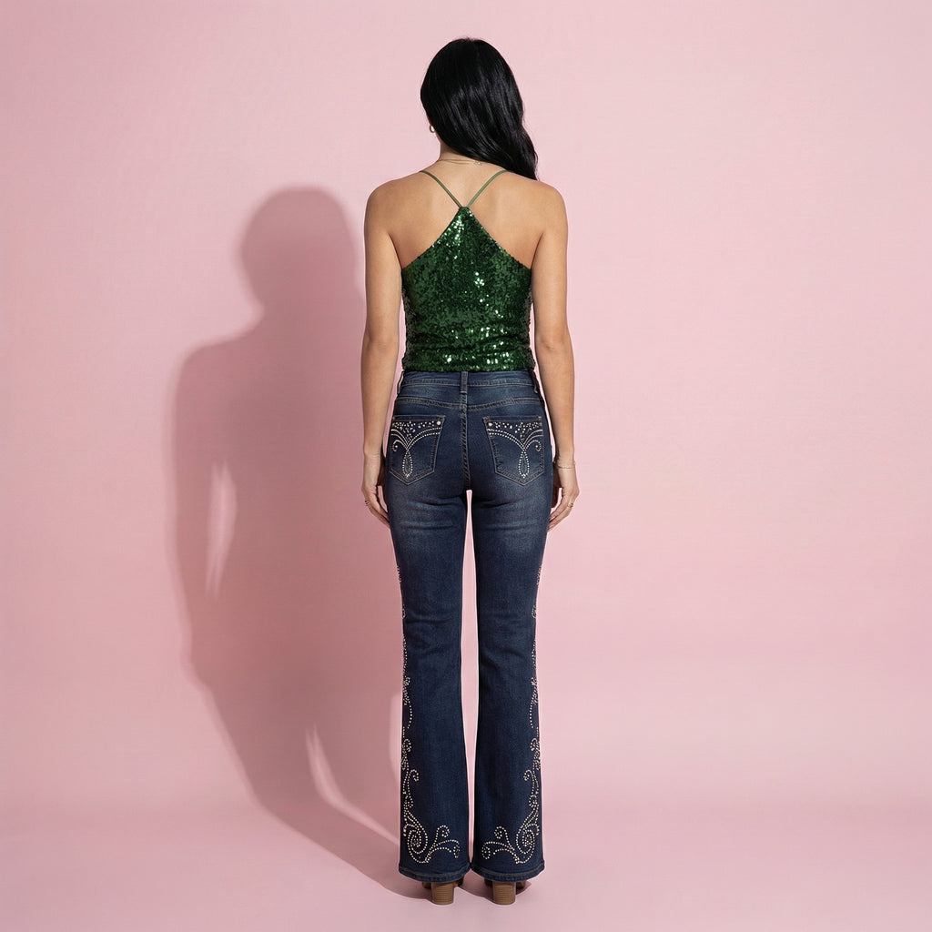 Shimmering Spaghetti Strap Tank