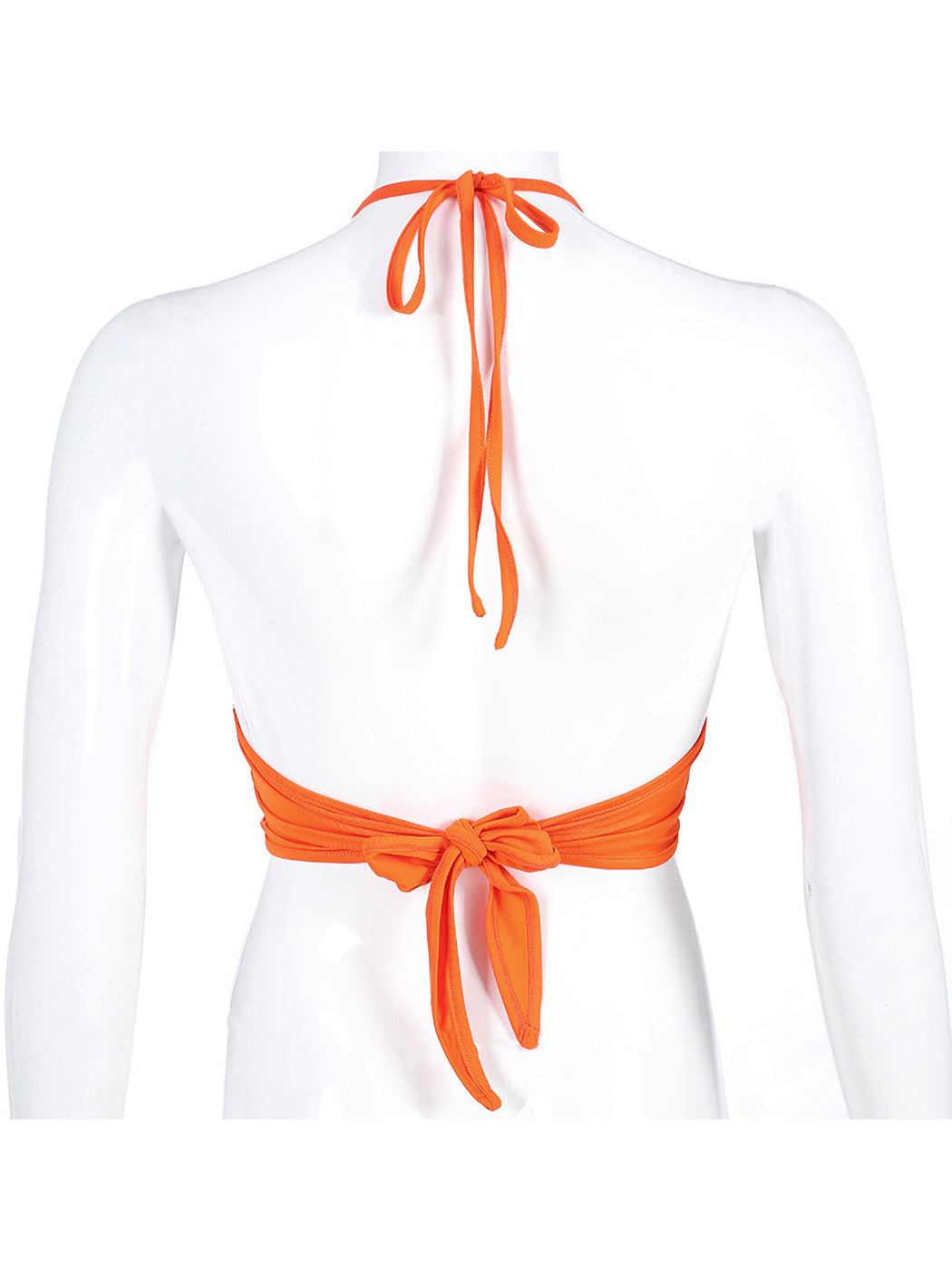 Top tubo con cuello halter y bandera estadounidense