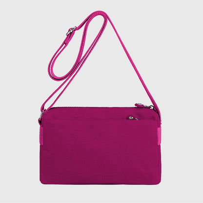 Anna-Kaci Women's Lightweight Nylon Crossbody Bag-Compact Travel Shoulder Purse