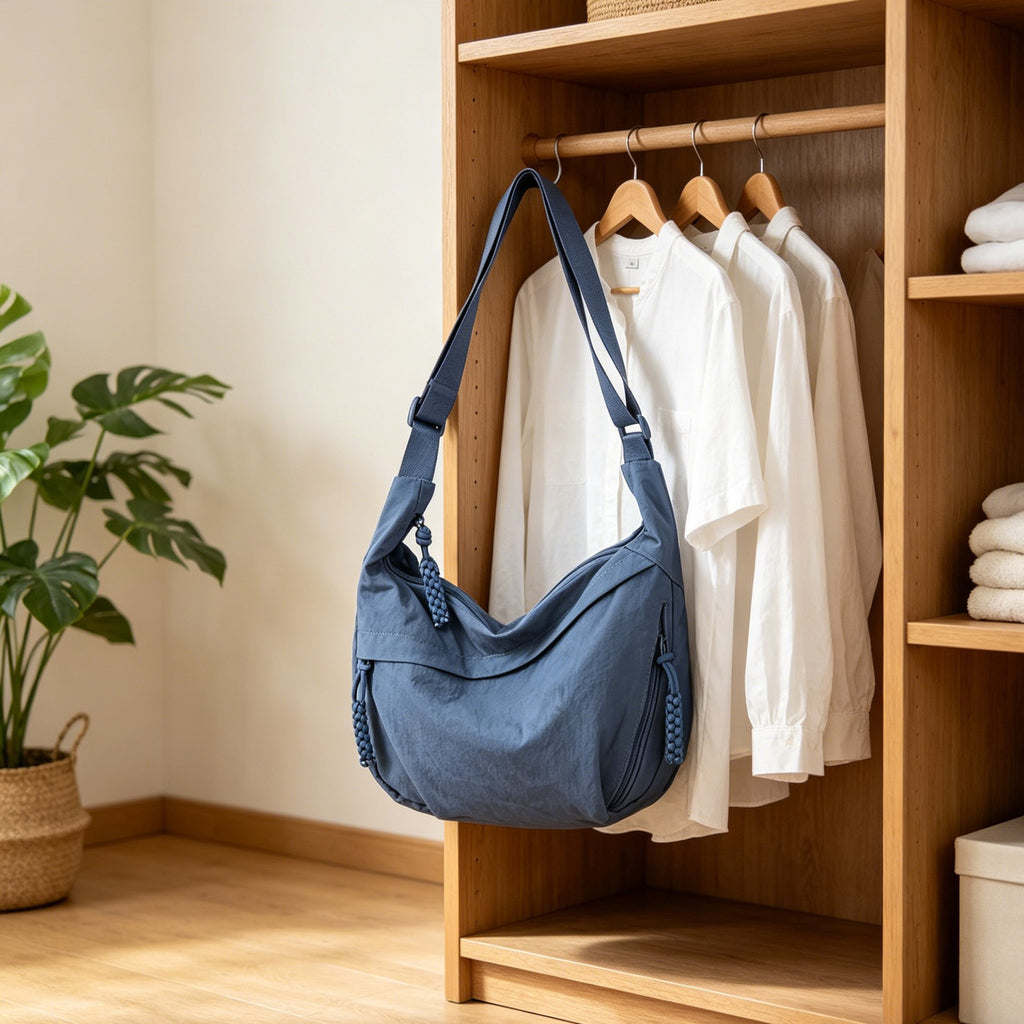 Anna-Kaci Women's Casual Canvas Hobo Shoulder Bag