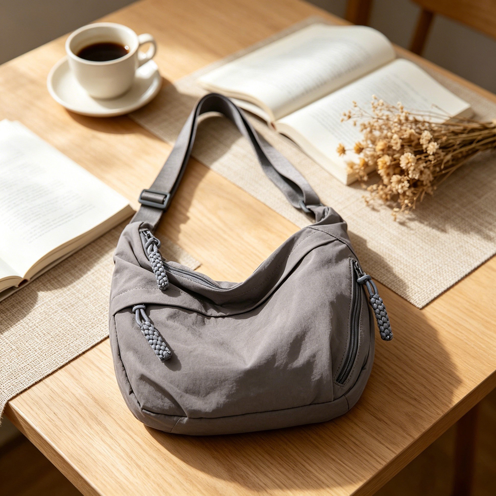 Anna-Kaci Women's Casual Canvas Hobo Shoulder Bag