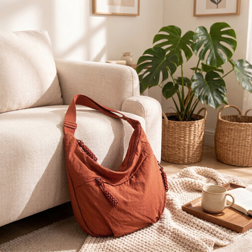 Anna-Kaci Women's Casual Canvas Hobo Shoulder Bag