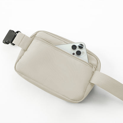 Anna-Kaci Canvas Chest Bag - Compact Crossbody Shoulder Bag