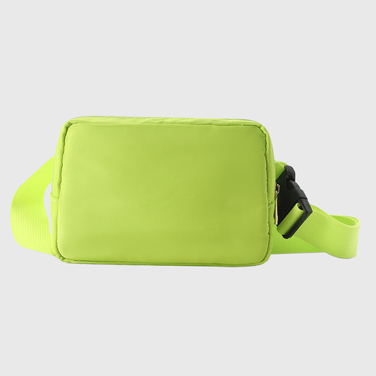 Anna-Kaci Canvas Chest Bag - Compact Crossbody Shoulder Bag