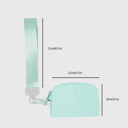 Anna-Kaci Dual - Pocket Hanging Wallet with Strap - Ideal for Cash, Cards and Small Items