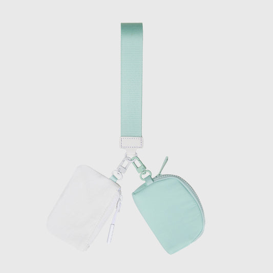 Anna-Kaci Dual - Pocket Hanging Wallet with Strap - Ideal for Cash, Cards and Small Items