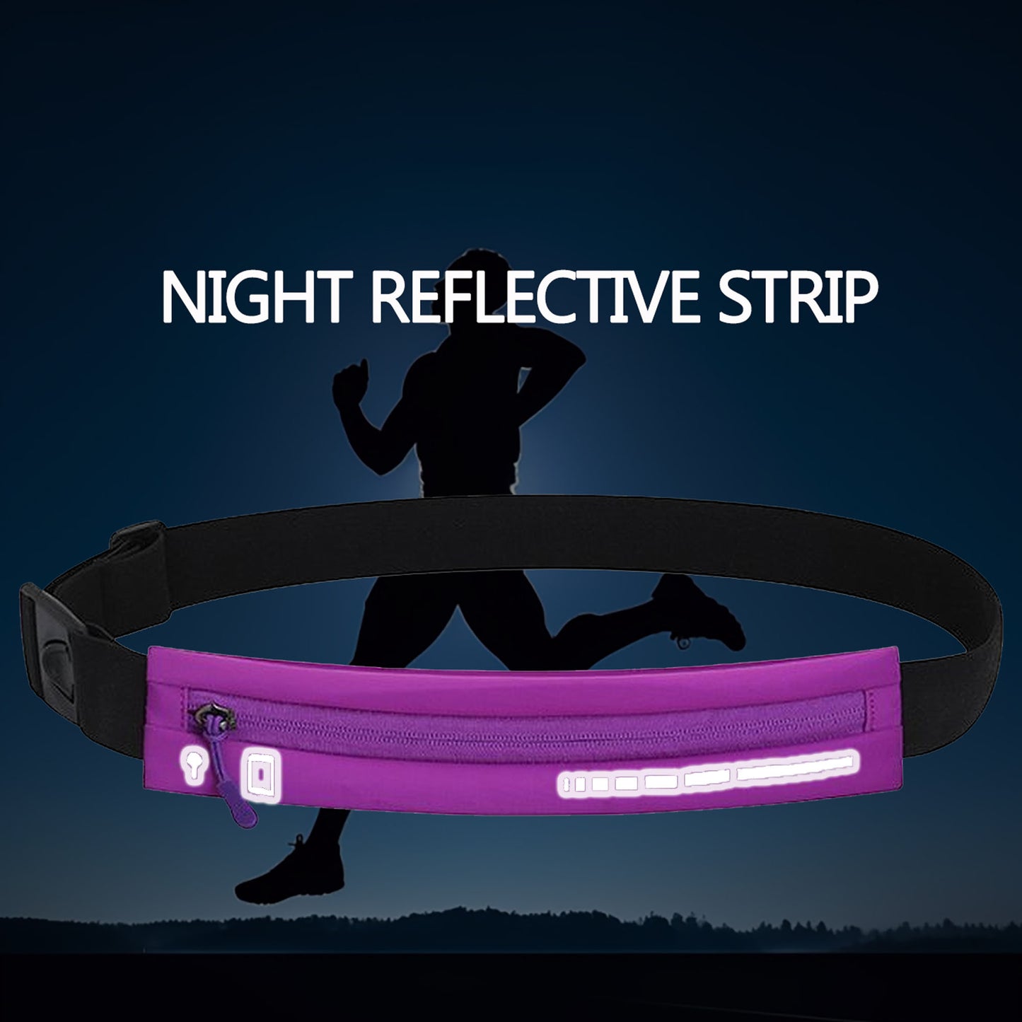 Anna-Kaci Adjustable Waist Bag - Splash - Proof Running Belt