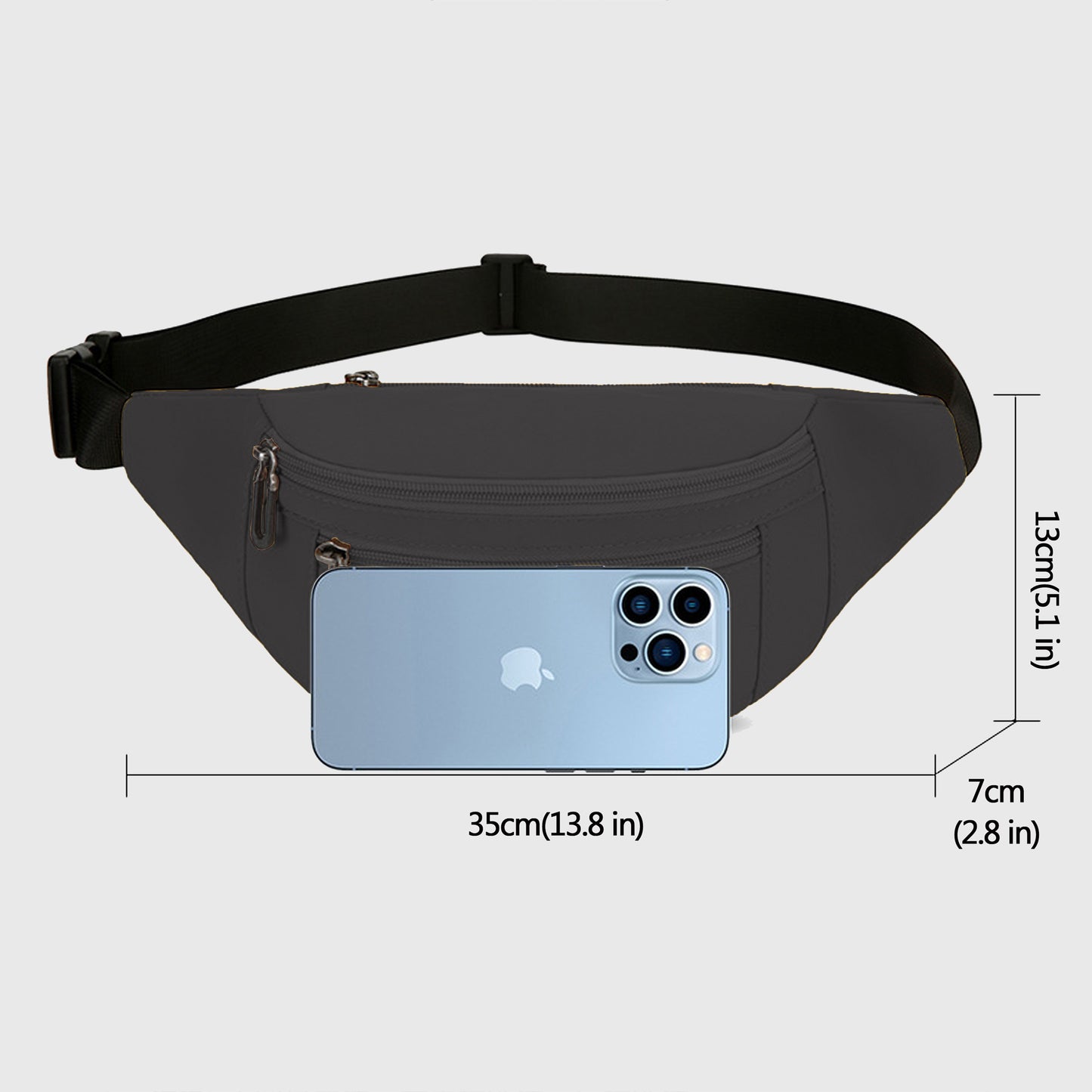 Anna-Kaci Women's Waist Bag - Multiple Zip Fanny Pack for Casual Outings