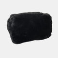 Anna-Kaci Women's Faux Shearling Soft Fashion Zip Pouch Clutch with Plush Texture and Structured Shape
