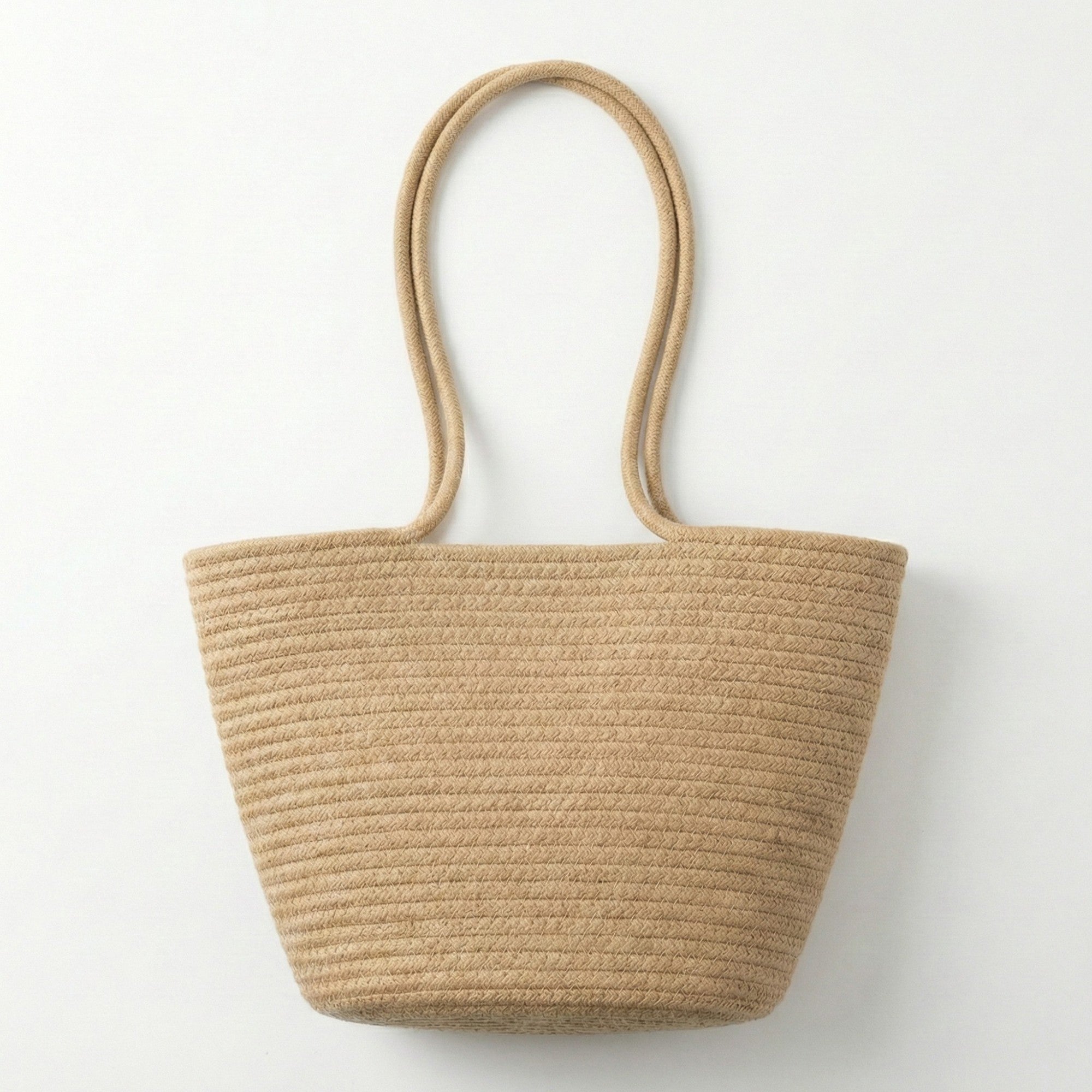 Anna-Kaci Women's Crochet Tote Bag with Structured Silhouette Double Shoulder Handles and Lace Tie Accent
