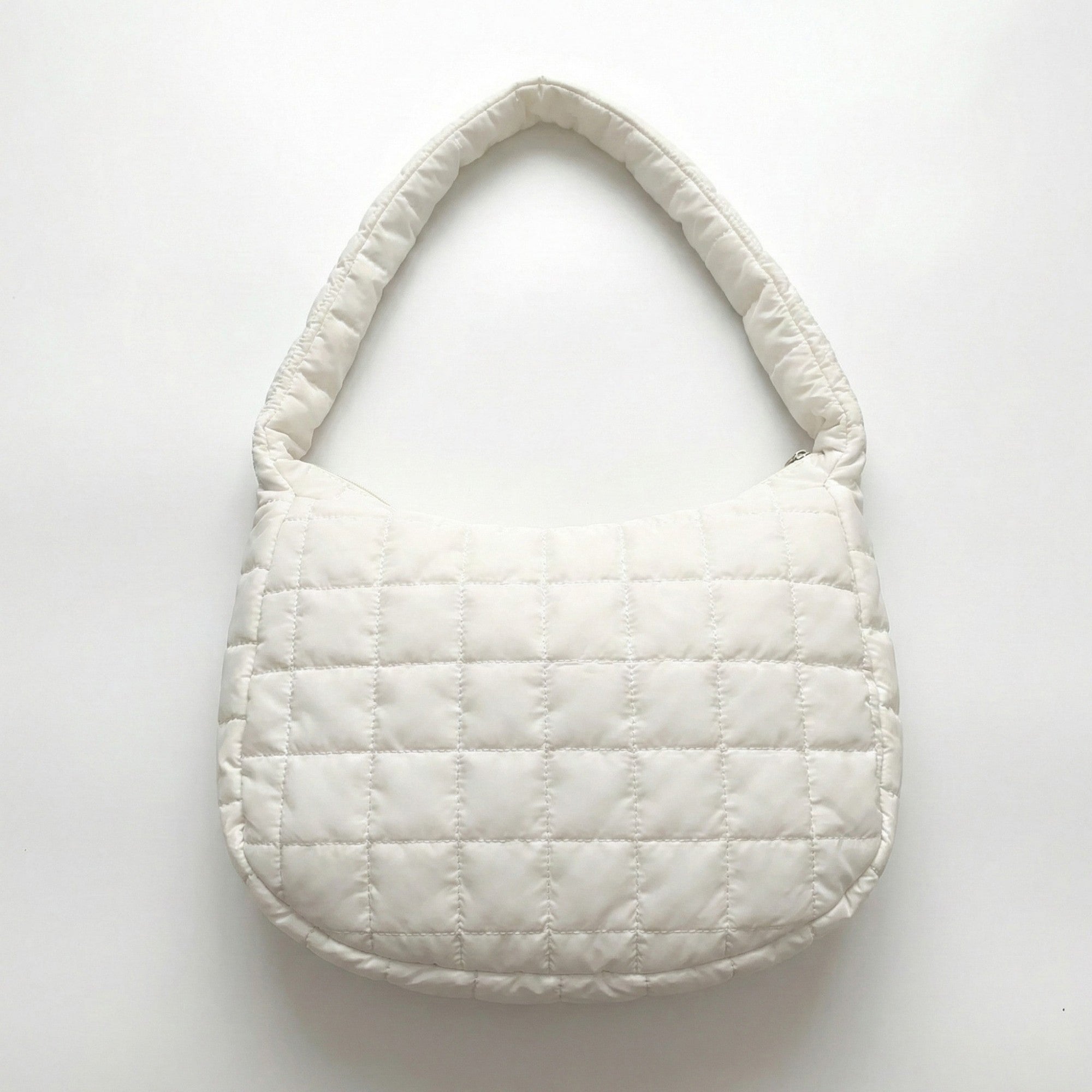 Anna-Kaci Women's Quilted Shoulder Bag with Padded Strap Soft Lightweight Nylon Construction