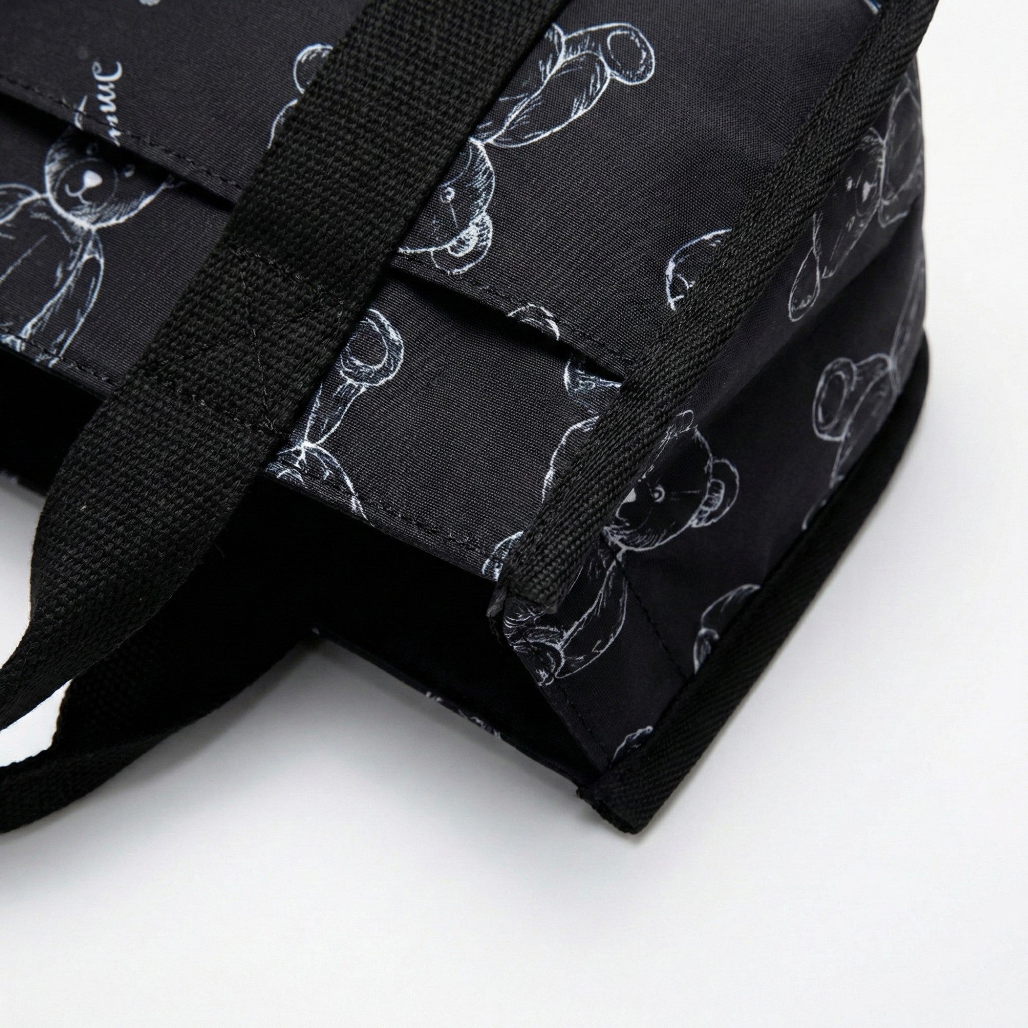 Anna-Kaci Women's Insulated Lunch Tote Bag with Teddy Bear Print Adjustable Shoulder Strap