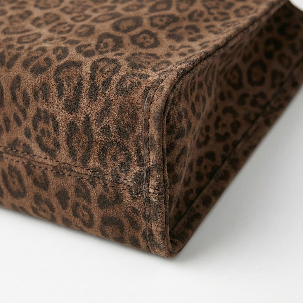 Anna-Kaci Women's Leopard Print Hobo Shoulder Bag with Soft Slouchy Silhouette and Wide Strap