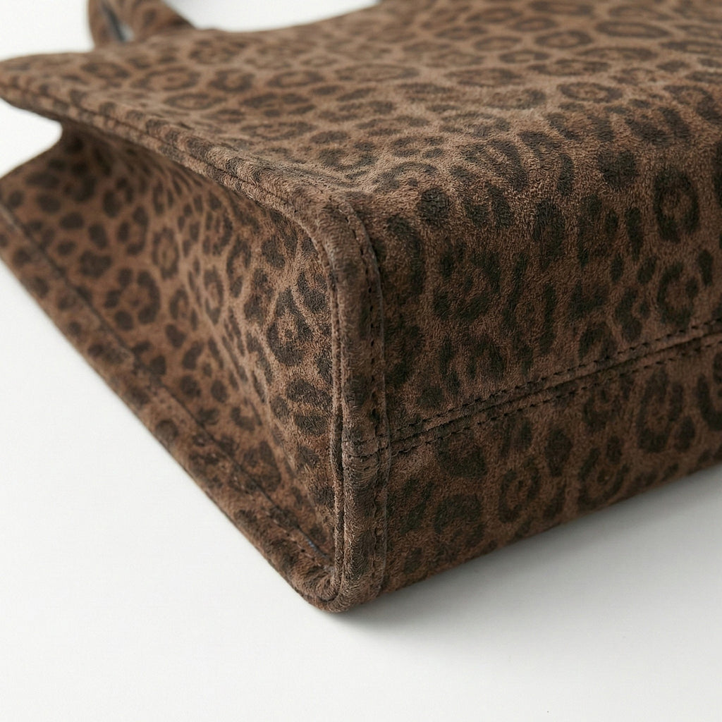 Anna-Kaci Women's Leopard Print Hobo Shoulder Bag with Soft Slouchy Silhouette and Wide Strap