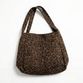 Anna-Kaci Women's Leopard Print Hobo Shoulder Bag with Soft Slouchy Silhouette and Wide Strap