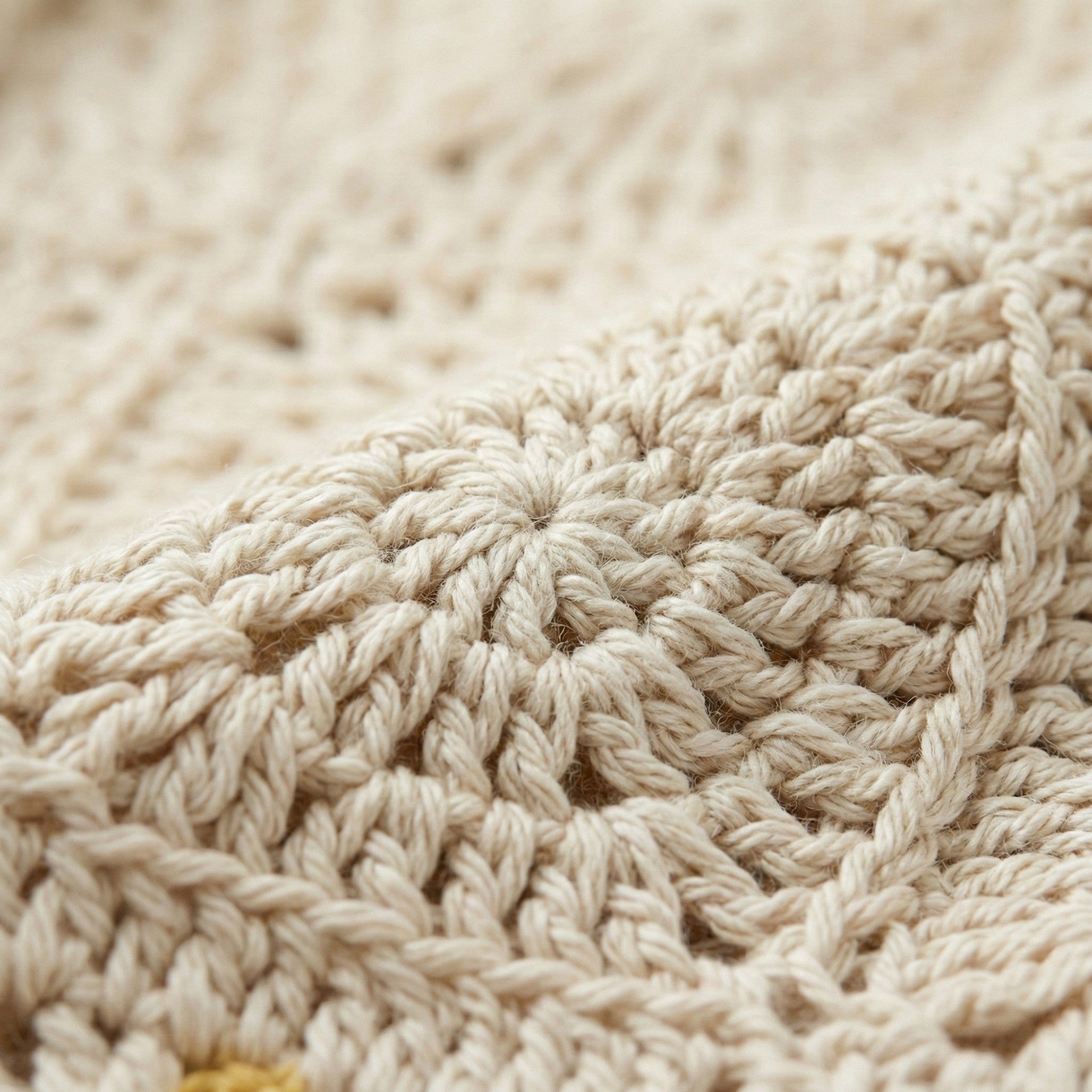 Anna-Kaci Women's Crochet Shoulder Bag with Open Knit Pattern Slouchy Hobo Silhouette and Wide Strap