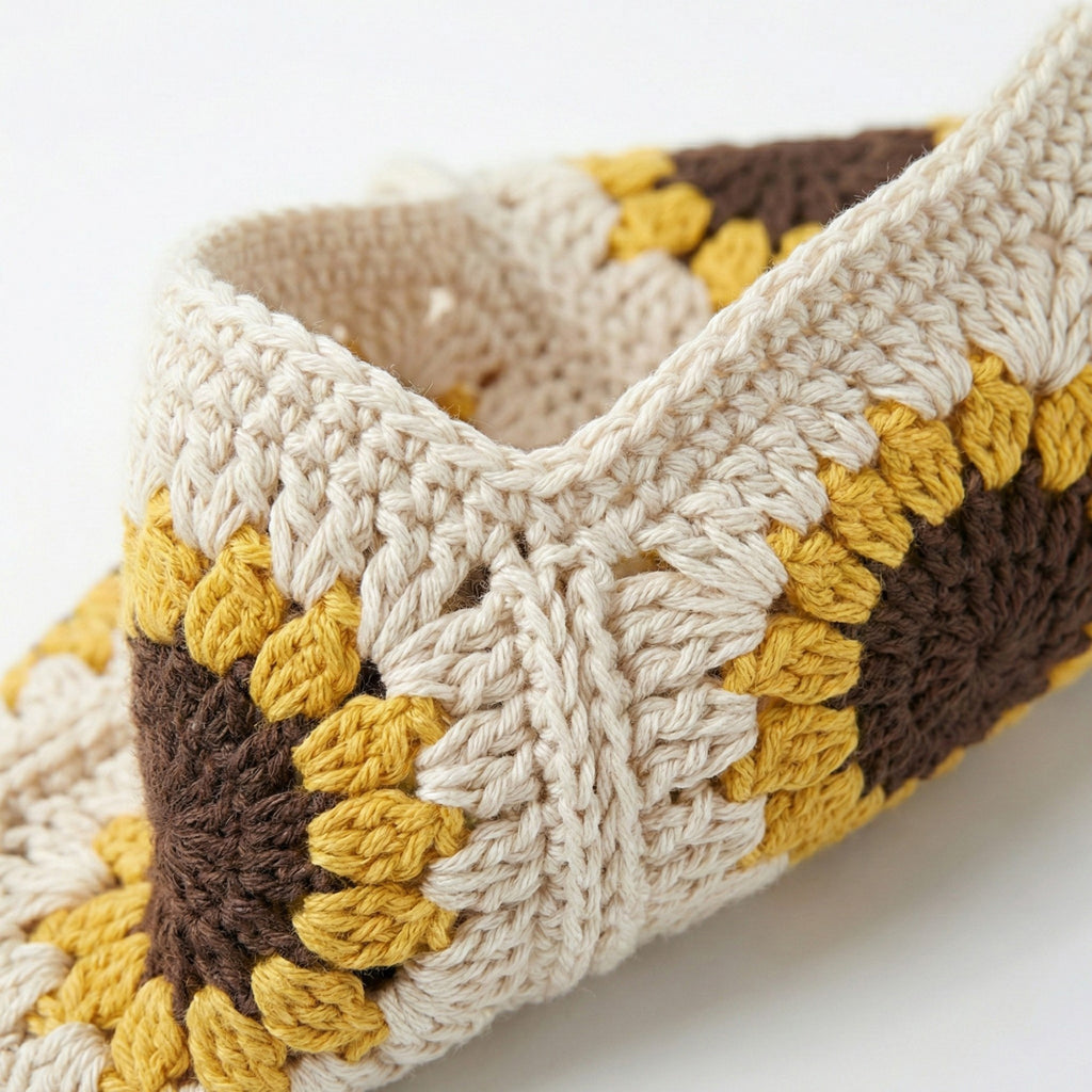 Anna-Kaci Women's Crochet Shoulder Bag with Open Knit Pattern Slouchy Hobo Silhouette and Wide Strap