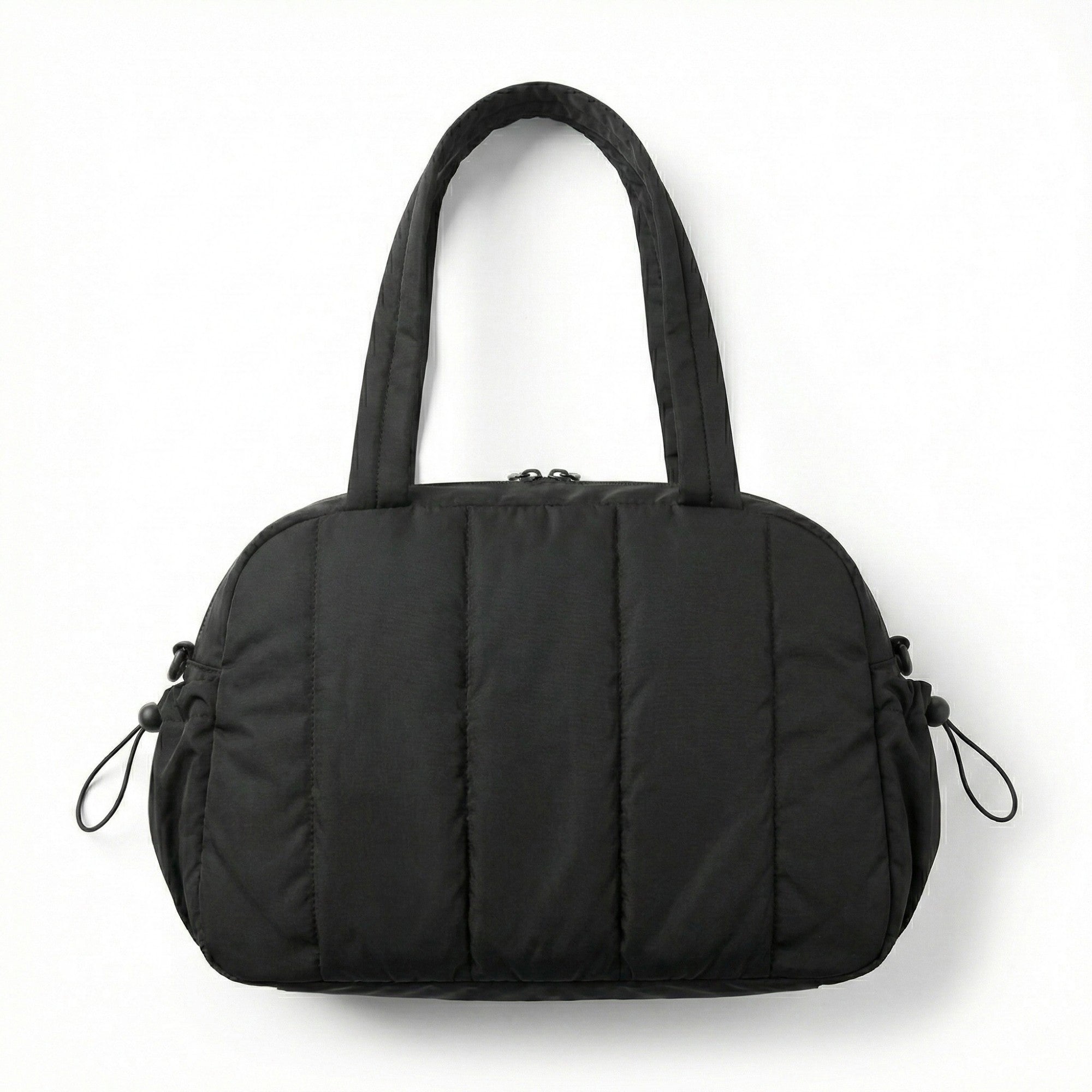 Anna-Kaci Women's Quilted Sports Duffle Bag with Adjustable Shoulder Strap Multi Pocket Storage