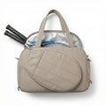 Anna-Kaci Women's Tennis Racket Bag with Insulated Compartment Paddle Pocket and Double Carry Handles