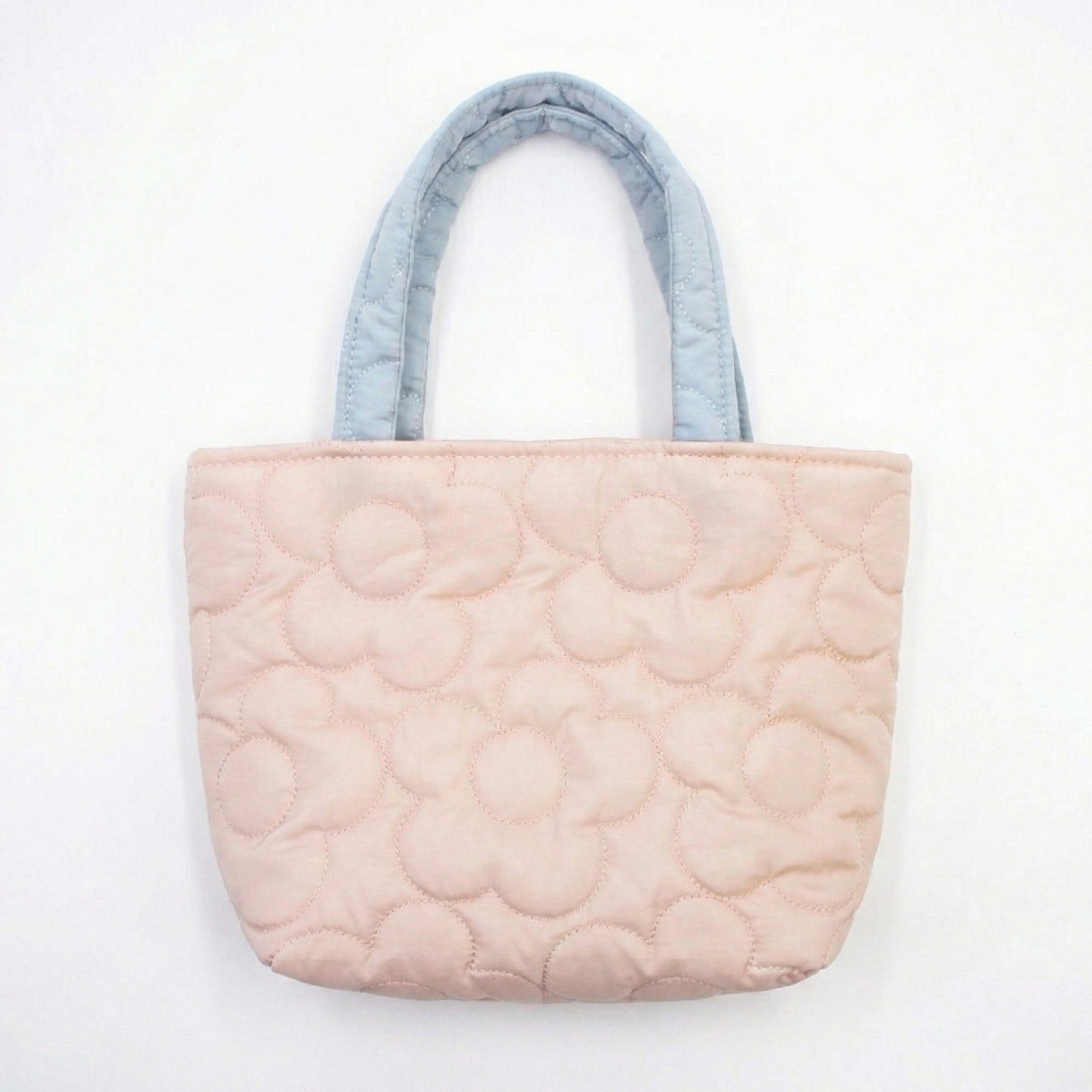 Anna-Kaci Women's Quilted Floral Tote Bag with Padded Top Handles Lightweight Soft Fabric Design