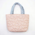 Anna-Kaci Women's Quilted Floral Tote Bag with Padded Top Handles Lightweight Soft Fabric Design