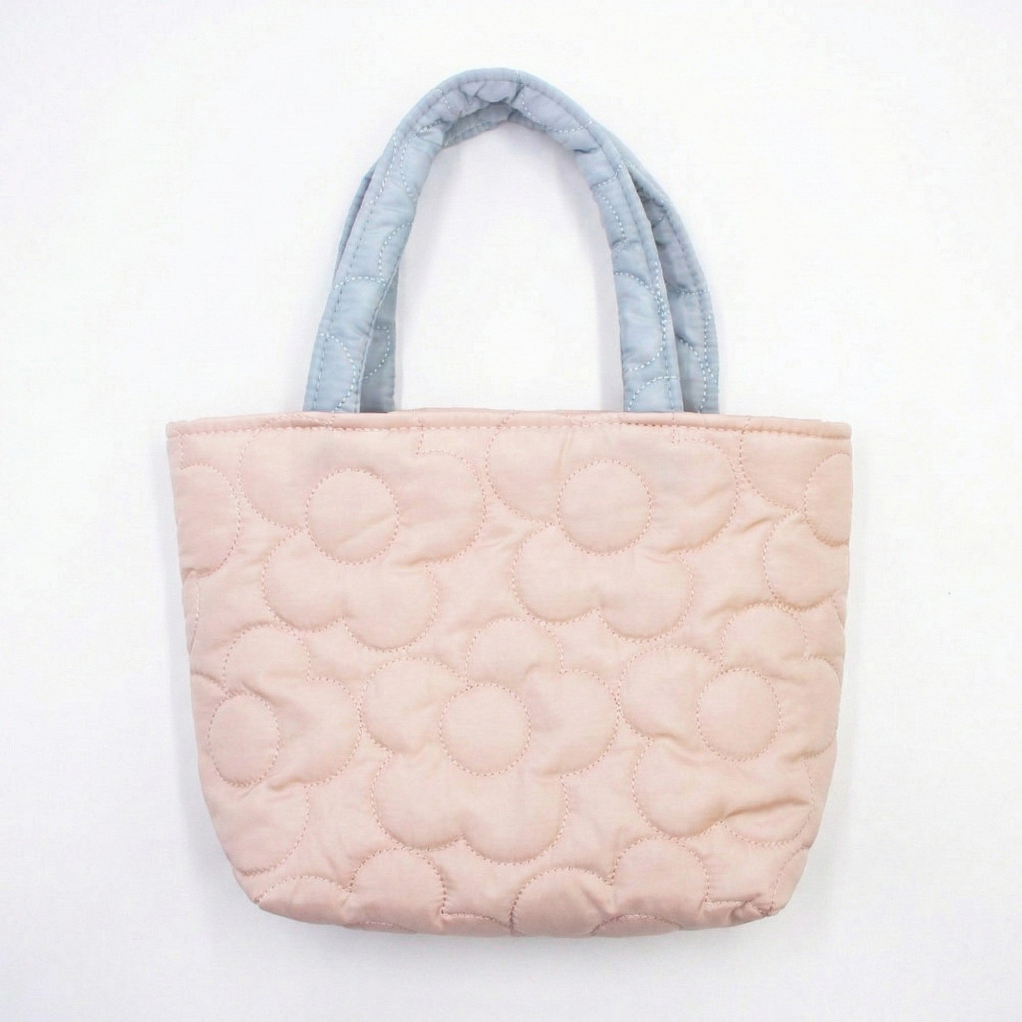 Anna-Kaci Women's Quilted Floral Tote Bag with Padded Top Handles Lightweight Soft Fabric Design