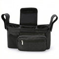 Anna-Kaci Stroller Organizer with Cup Holders and Zipper Pockets Adjustable Straps Large Storage Space