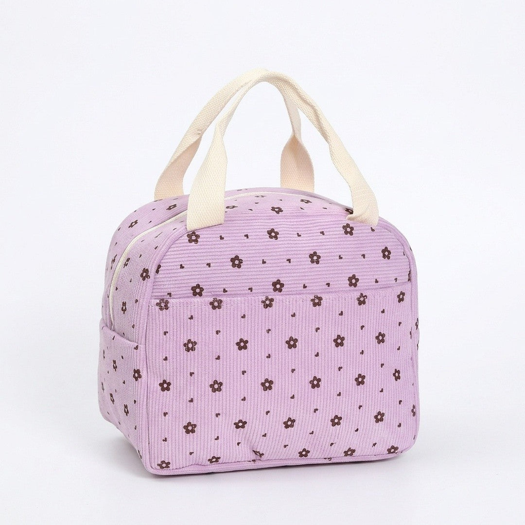 Anna-Kaci Checkered Zip Top Lunch Bag Insulated Small Tote with Handle Portable Food Carrier