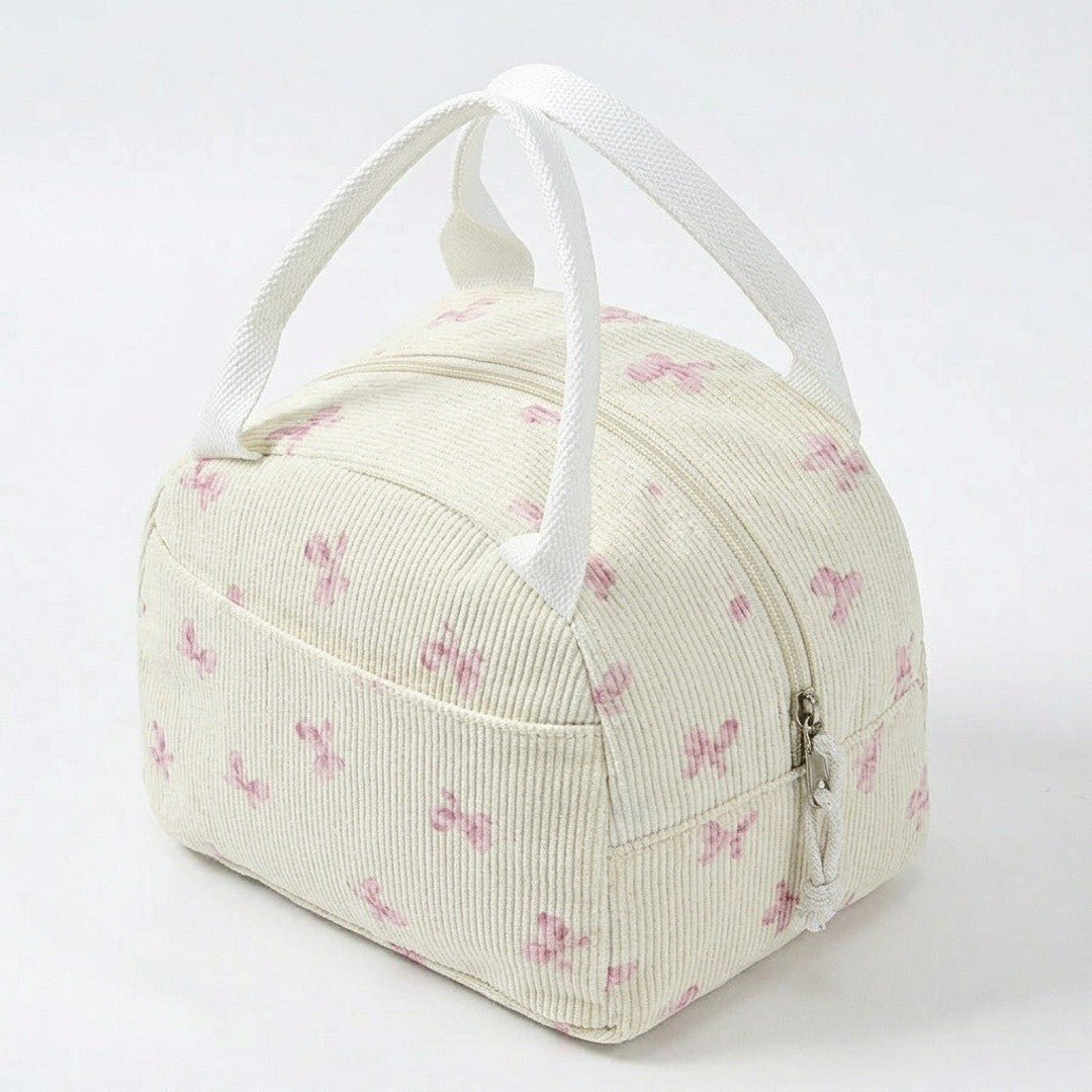 Anna-Kaci Floral Patchwork Zip Top Lunch Bag Small Travel Tote with Handle Lightweight Organizer