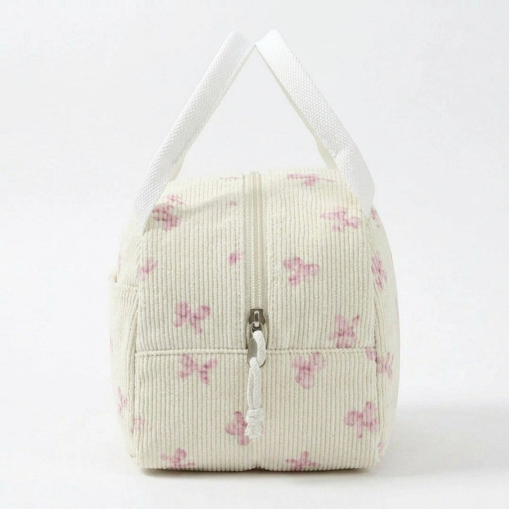 Anna-Kaci Floral Patchwork Zip Top Lunch Bag Small Travel Tote with Handle Lightweight Organizer